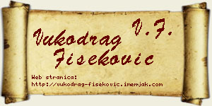 Vukodrag Fišeković vizit kartica